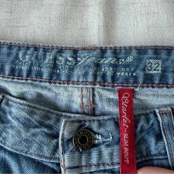 GUESS  Starlet Slim Boot Bootcut denim jeans - Picture 3 of 11
